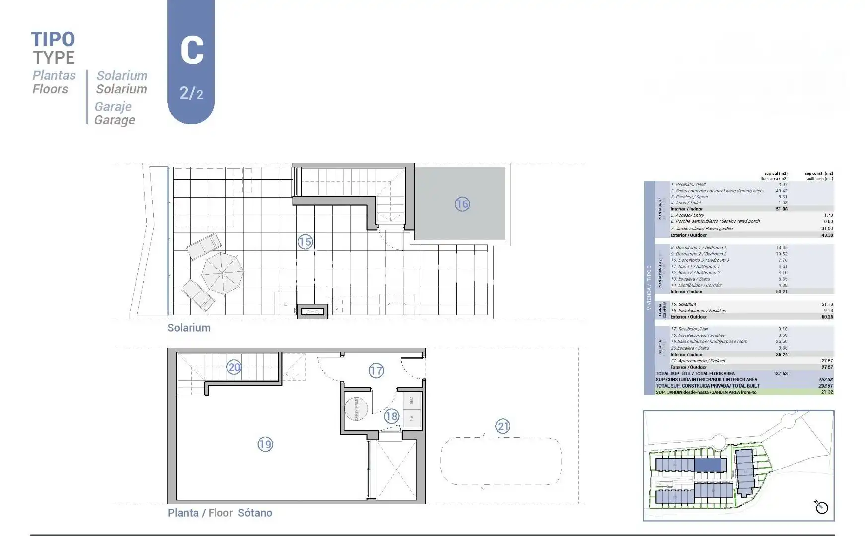 Bungalow con terraza en venta en Pueblo Español - Coveta Fumá, imagen 12