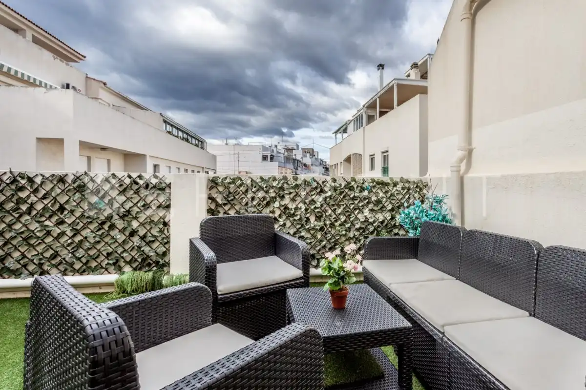 Terrace of Apartments for rent in Benidorm  with Air Conditioner, Terrace and Furnished