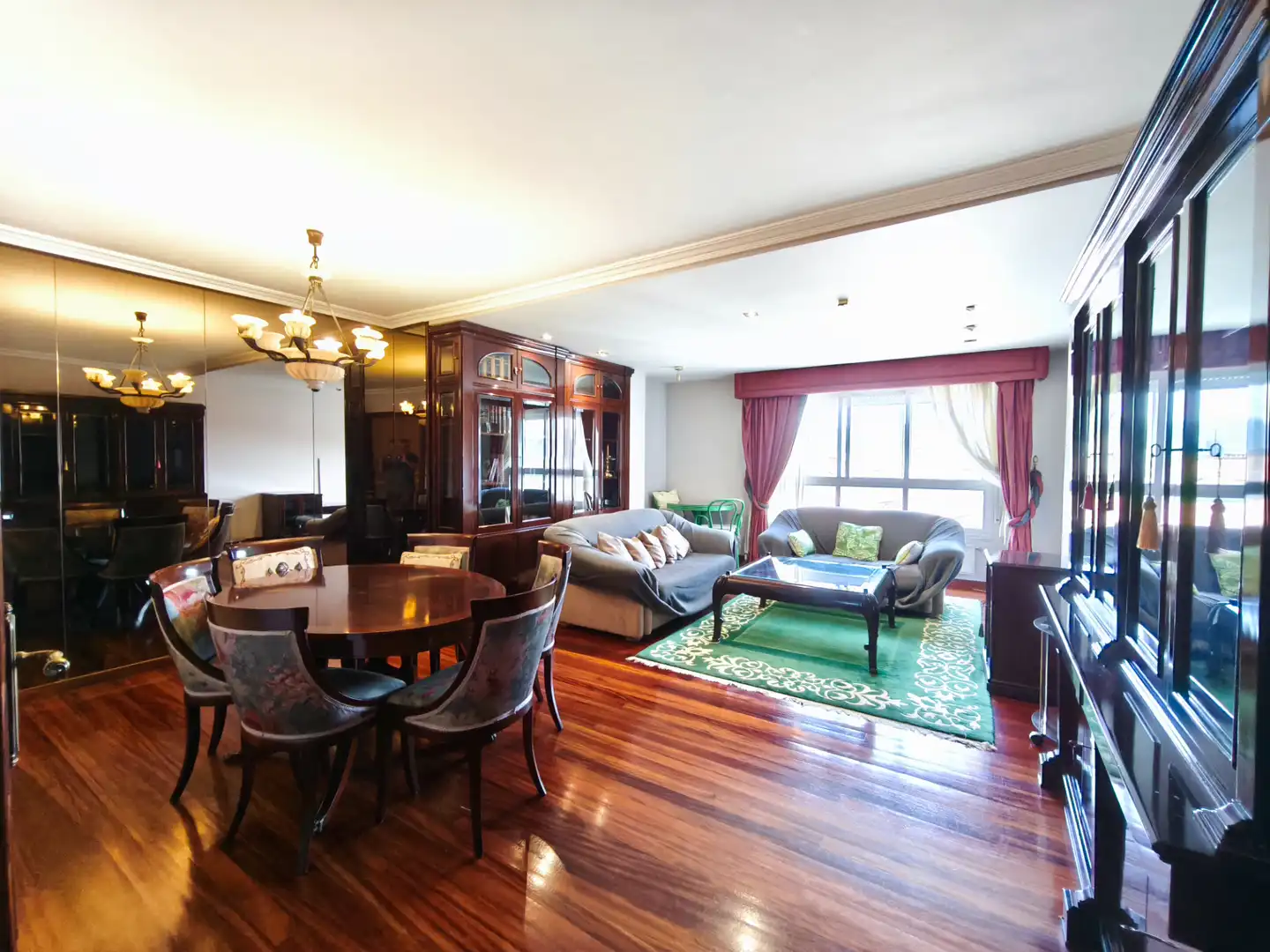 Living room of Flat for rent in Santiago de Compostela   with Heating and Furnished