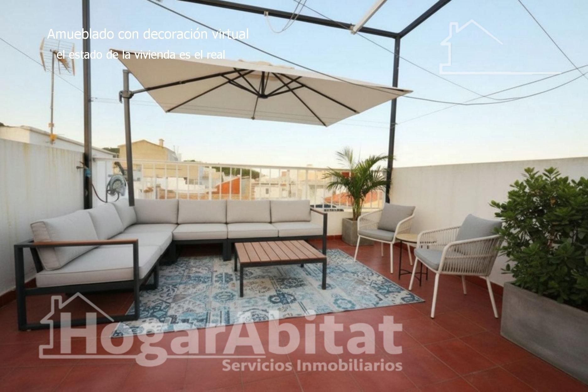 Terraza de Casa o chalet en venta en Tavernes de la Valldigna con Aire acondicionado, Terraza y Amueblado