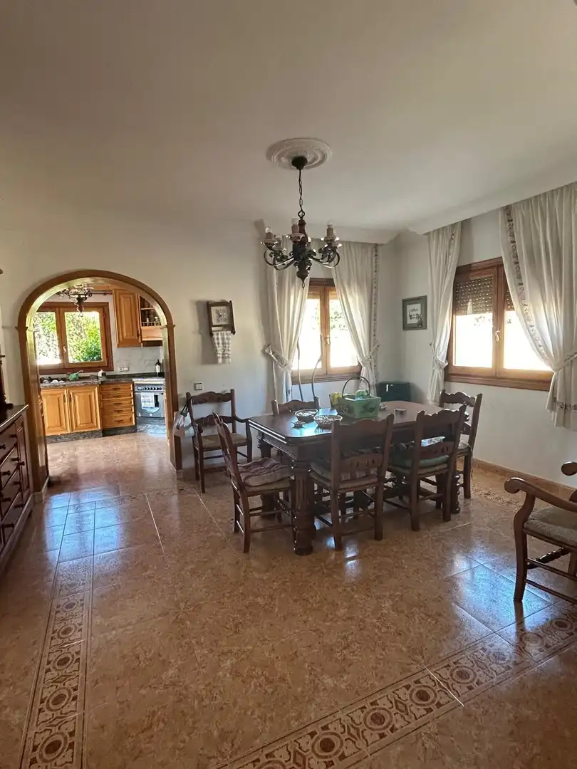 Dining room of Houses for sale in Calpe / Calp  with Air Conditioner, Private garden and Terrace