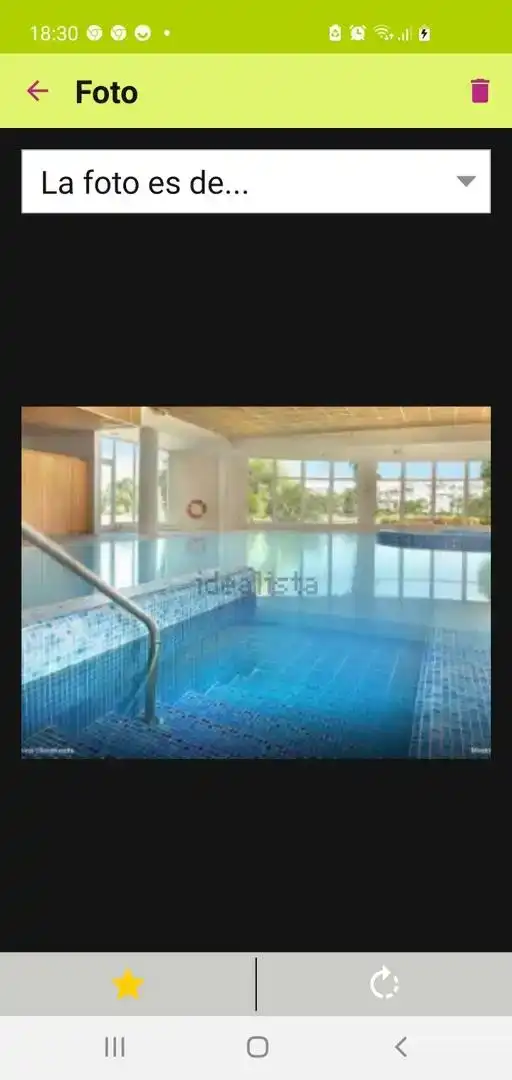 Piscina de Apartamento de alquiler en Rota con Aire acondicionado, Jardín privado y Piscina