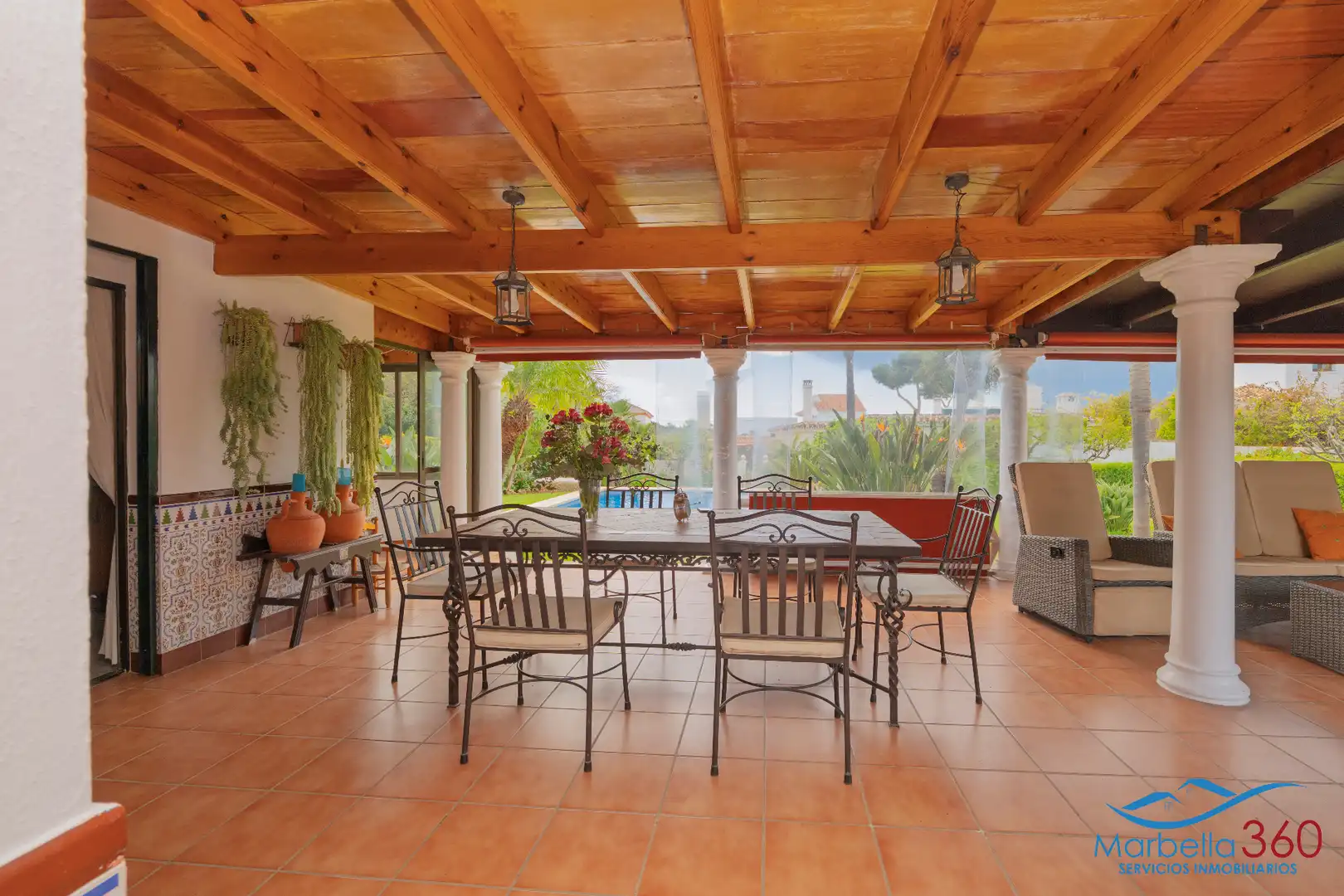 Terraza de Casa o chalet en venta en Marbella con Aire acondicionado, Calefacción y Jardín privado