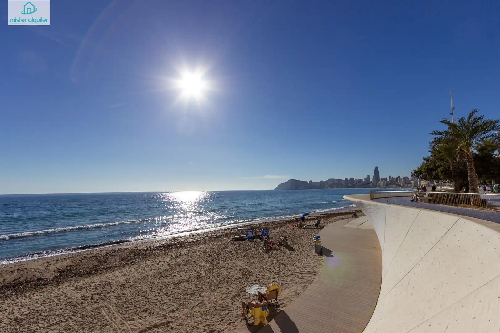 Exterior view of Apartments for rent in Benidorm  with Air Conditioner, Heating and Private garden