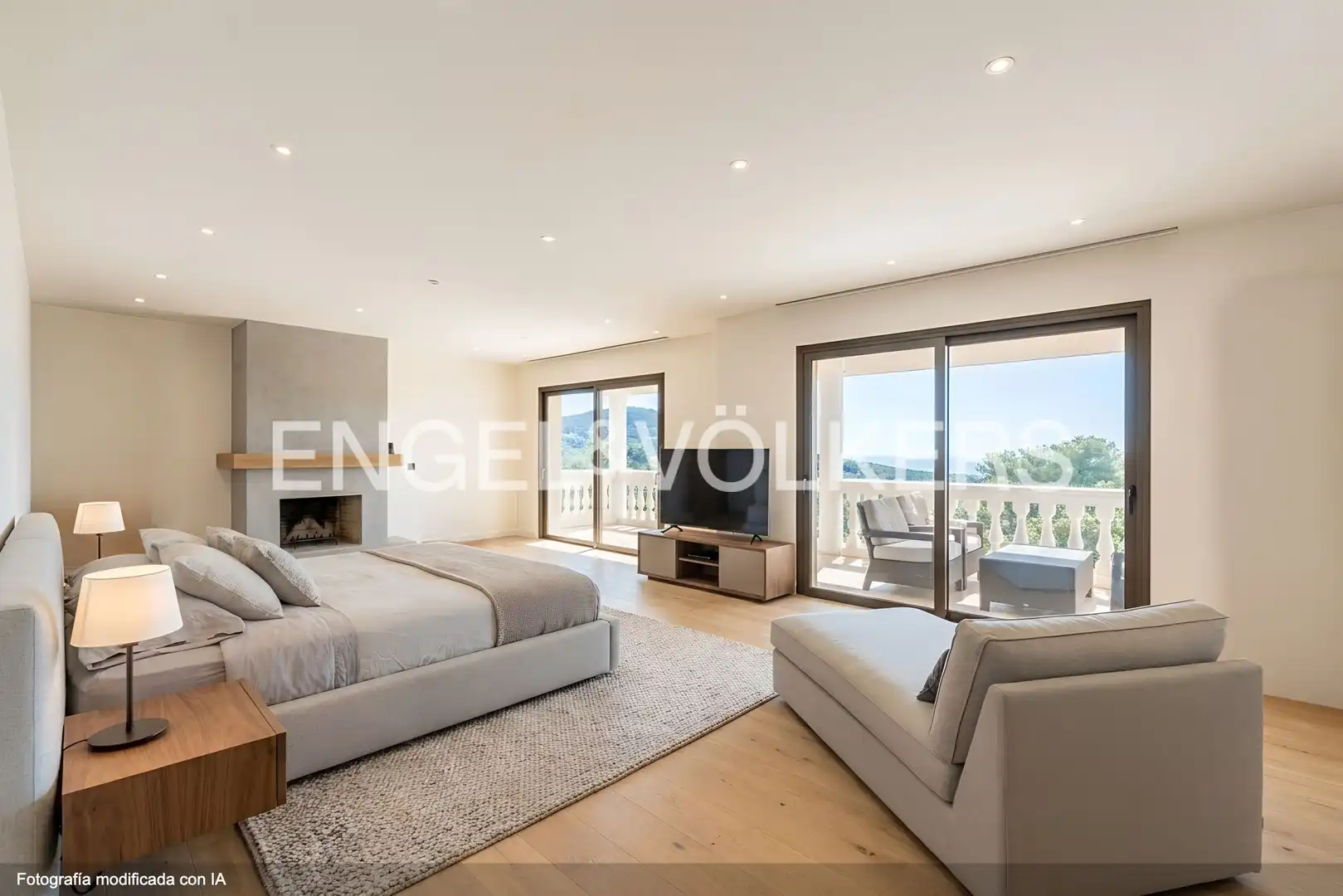 Sala d'estar de Casa o xalet en venda en Cabrils amb Aire condicionat, Calefacció i Parquet
