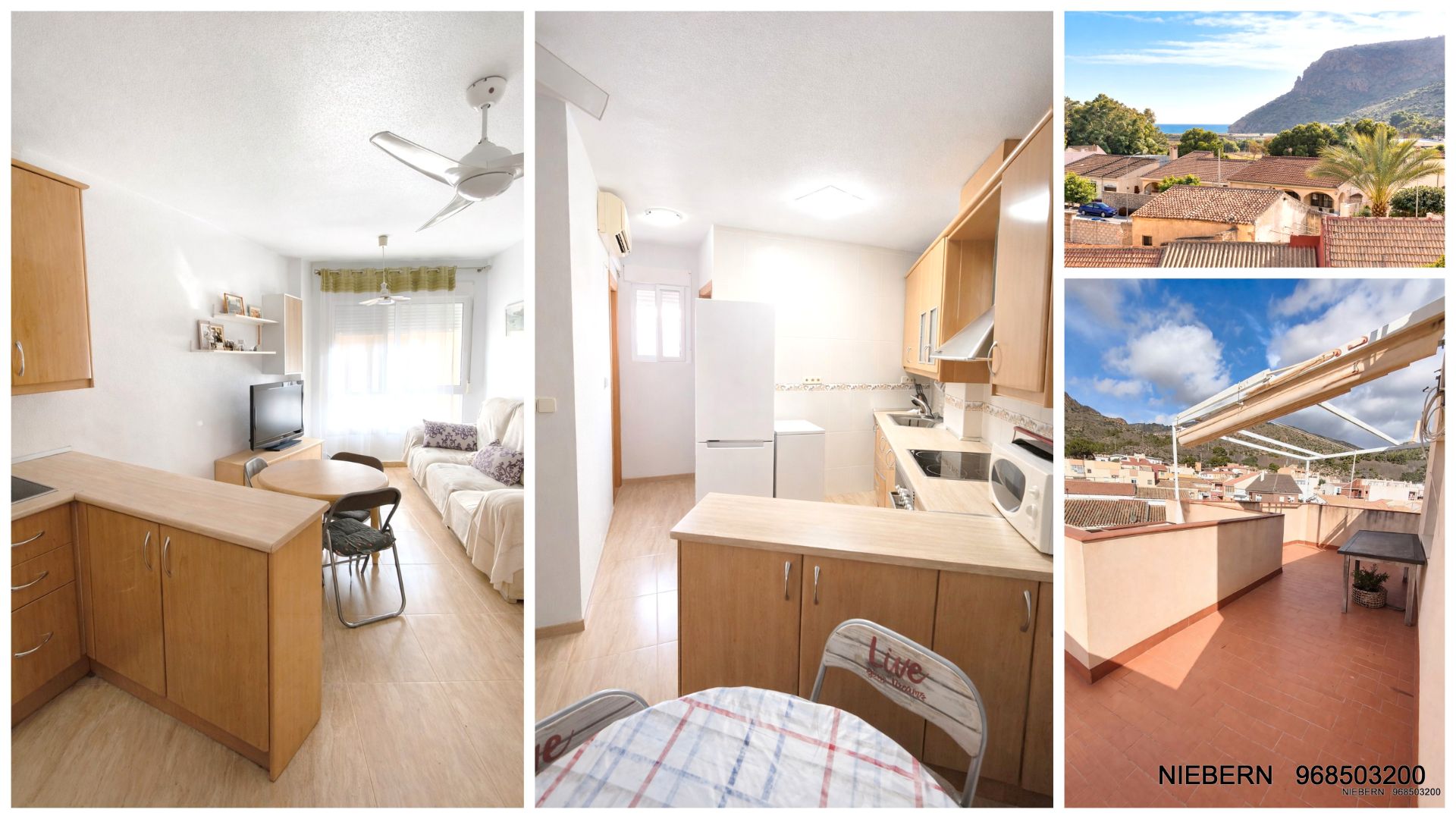 Vista exterior de Casa adosada de lloguer en La Unión amb Aire condicionat, Terrassa i Moblat