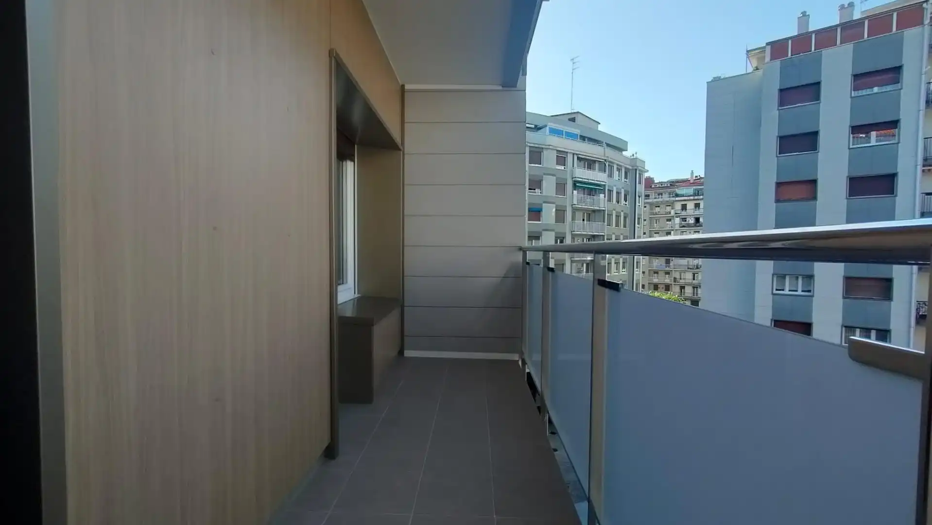 Terraza de Piso de alquiler en Donostia - San Sebastián  con Calefacción, Terraza y Amueblado