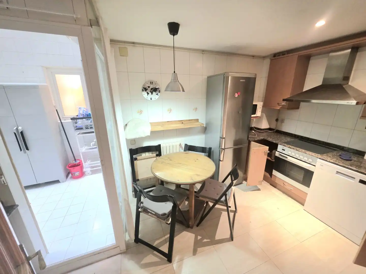 Cocina de Piso de alquiler en Sabadell con Calefacción, Parquet y Amueblado