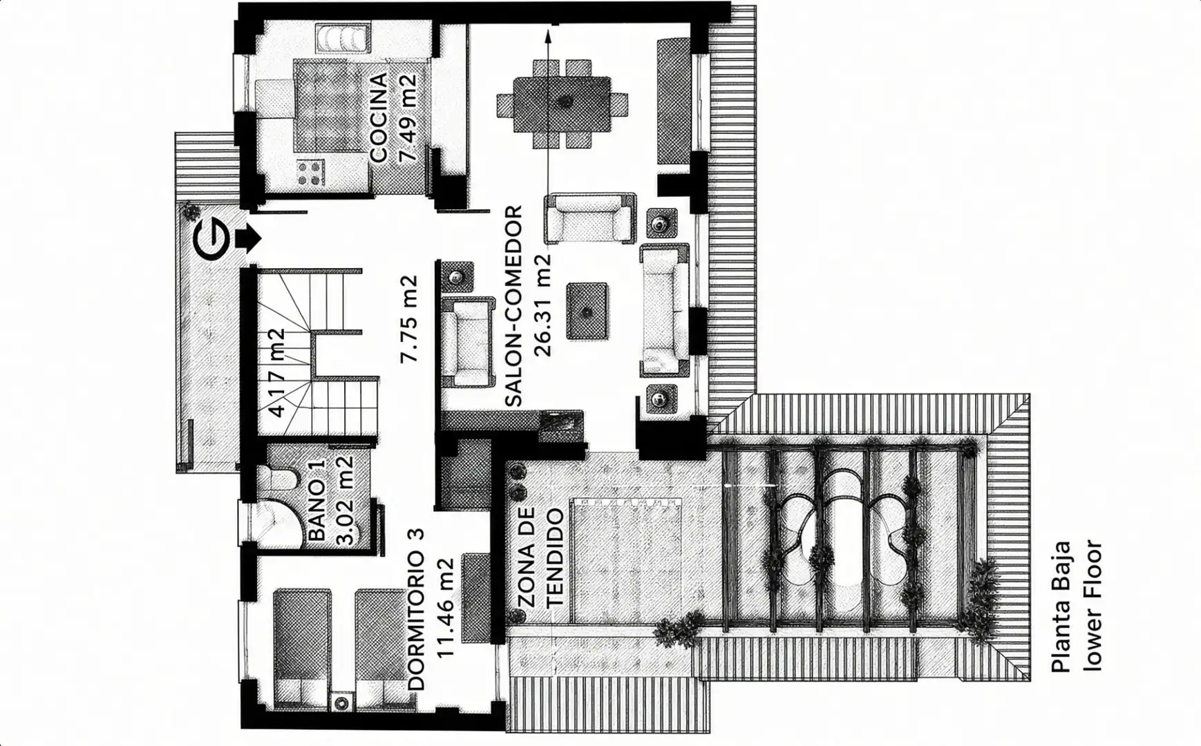 Penthouse with pool for sale in Alcorrín, imagen 28
