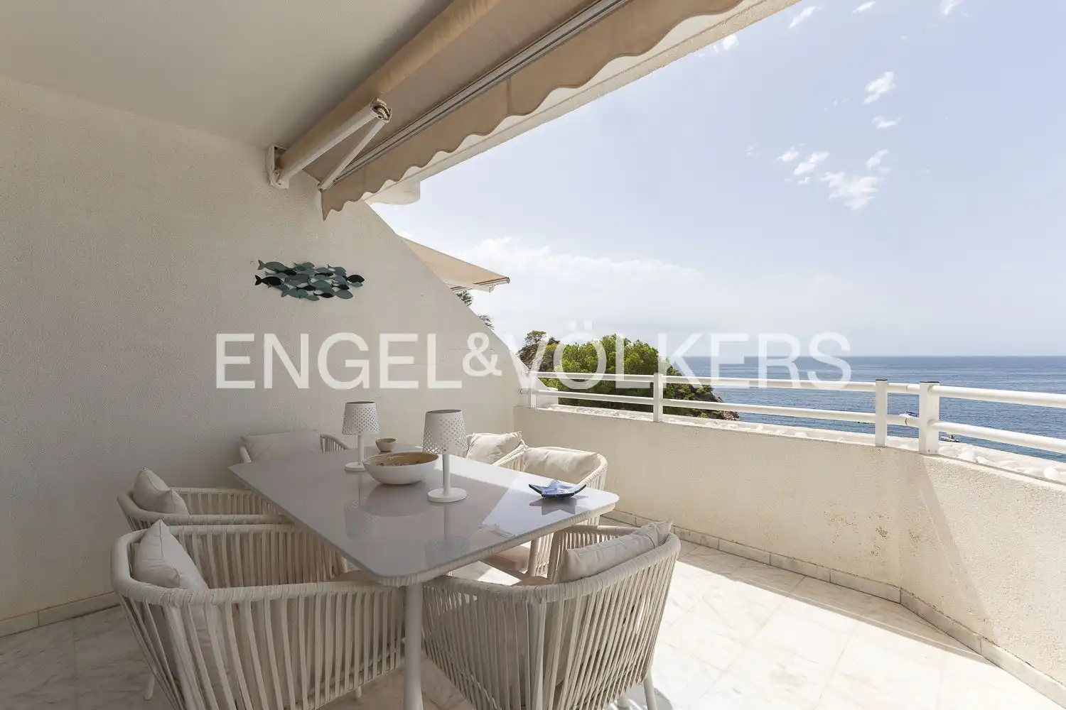 Terraza de Piso de alquiler en Altea con Aire acondicionado, Calefacción y Jardín privado
