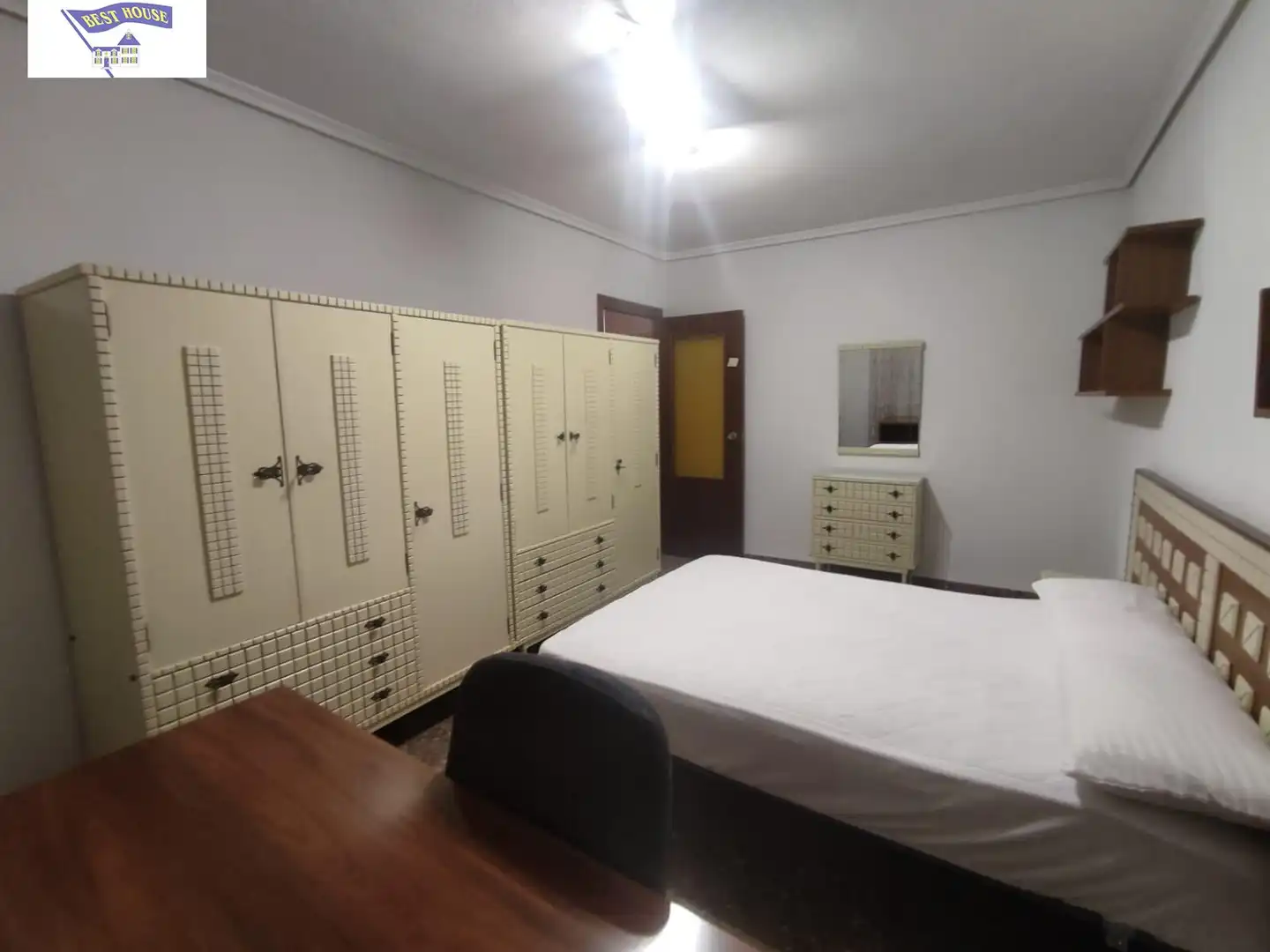Bedroom of Flat for share in Albacete  with Balcony
