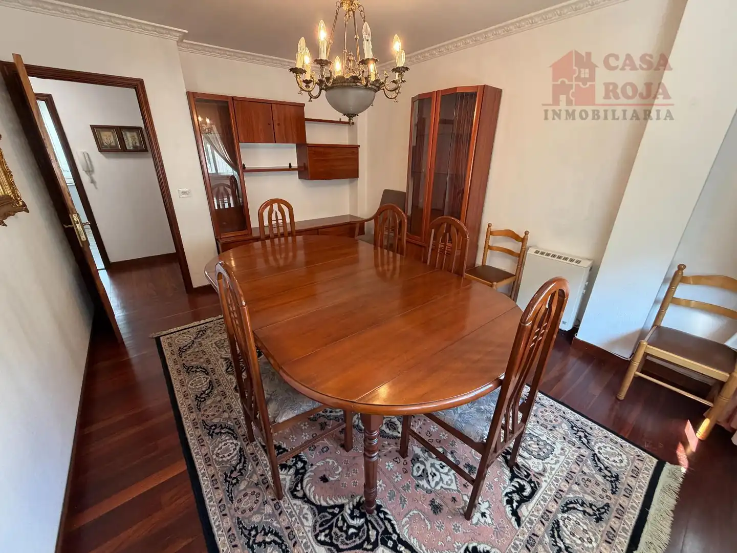 Dining room of Flat for sale in Cangas   with Heating, Parquet flooring and Washing machine