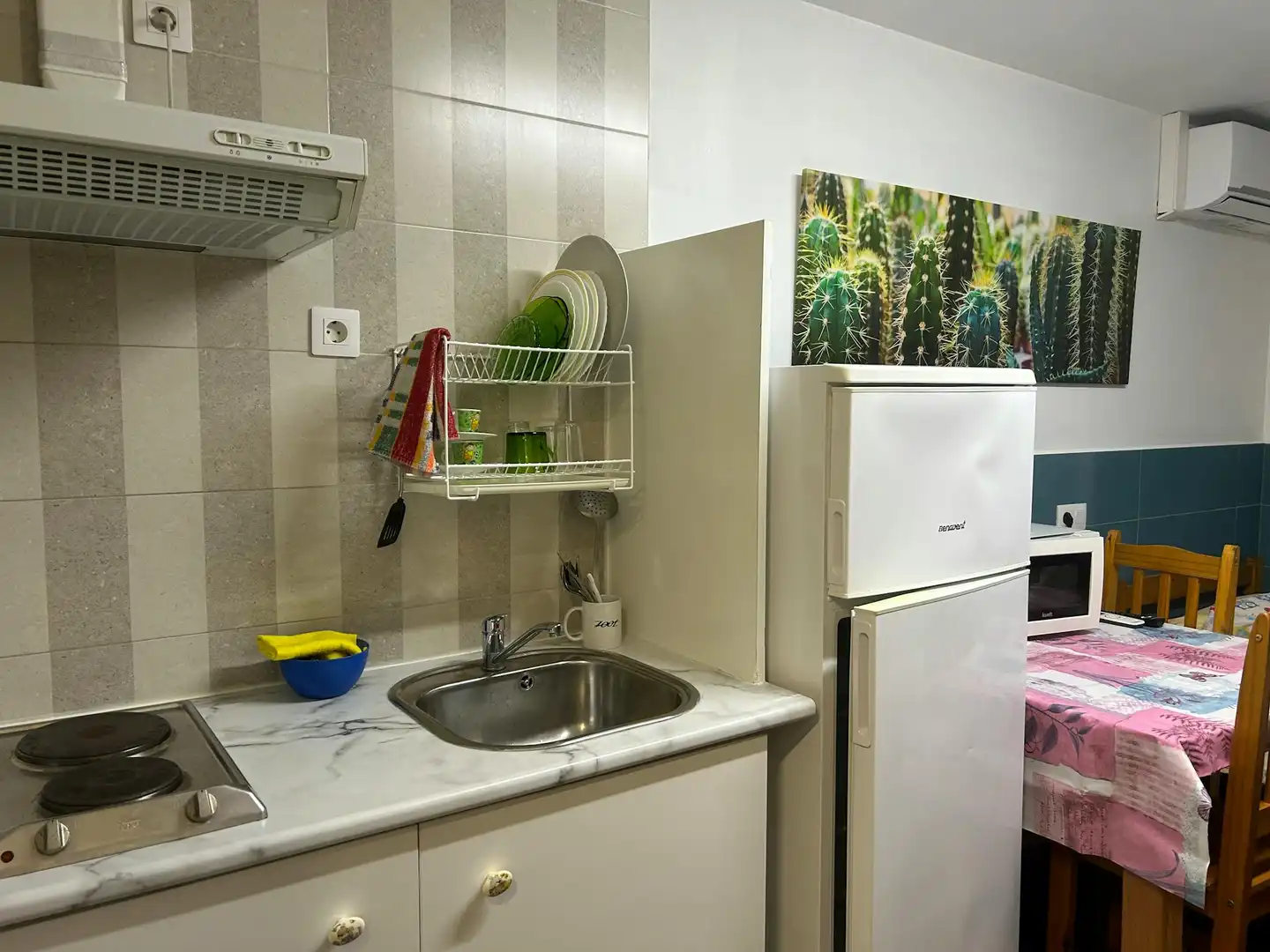 Cocina de Piso de alquiler en Barcelona con Aire acondicionado, Calefacción y Amueblado