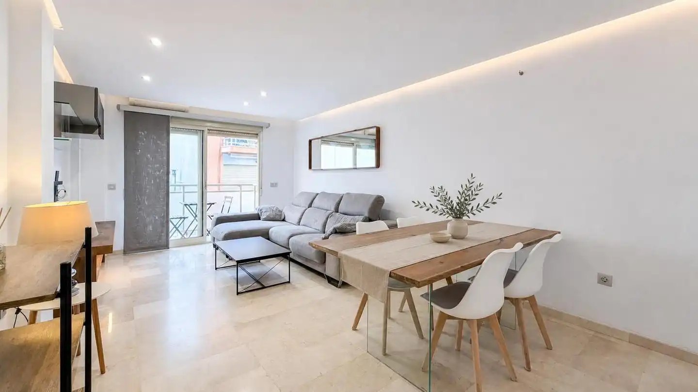 Wohnzimmer von Maisonette zum Verkauf in Santa Pola mit Klimaanlage, Terrasse und Möbliert