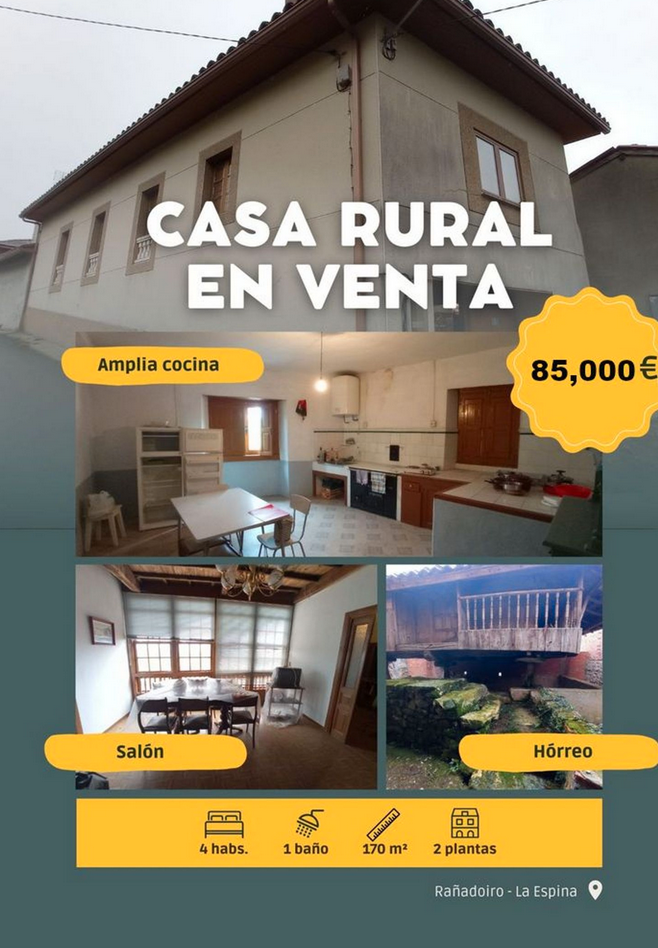 Kitchen of House or chalet for sale in Tineo  with Furnished