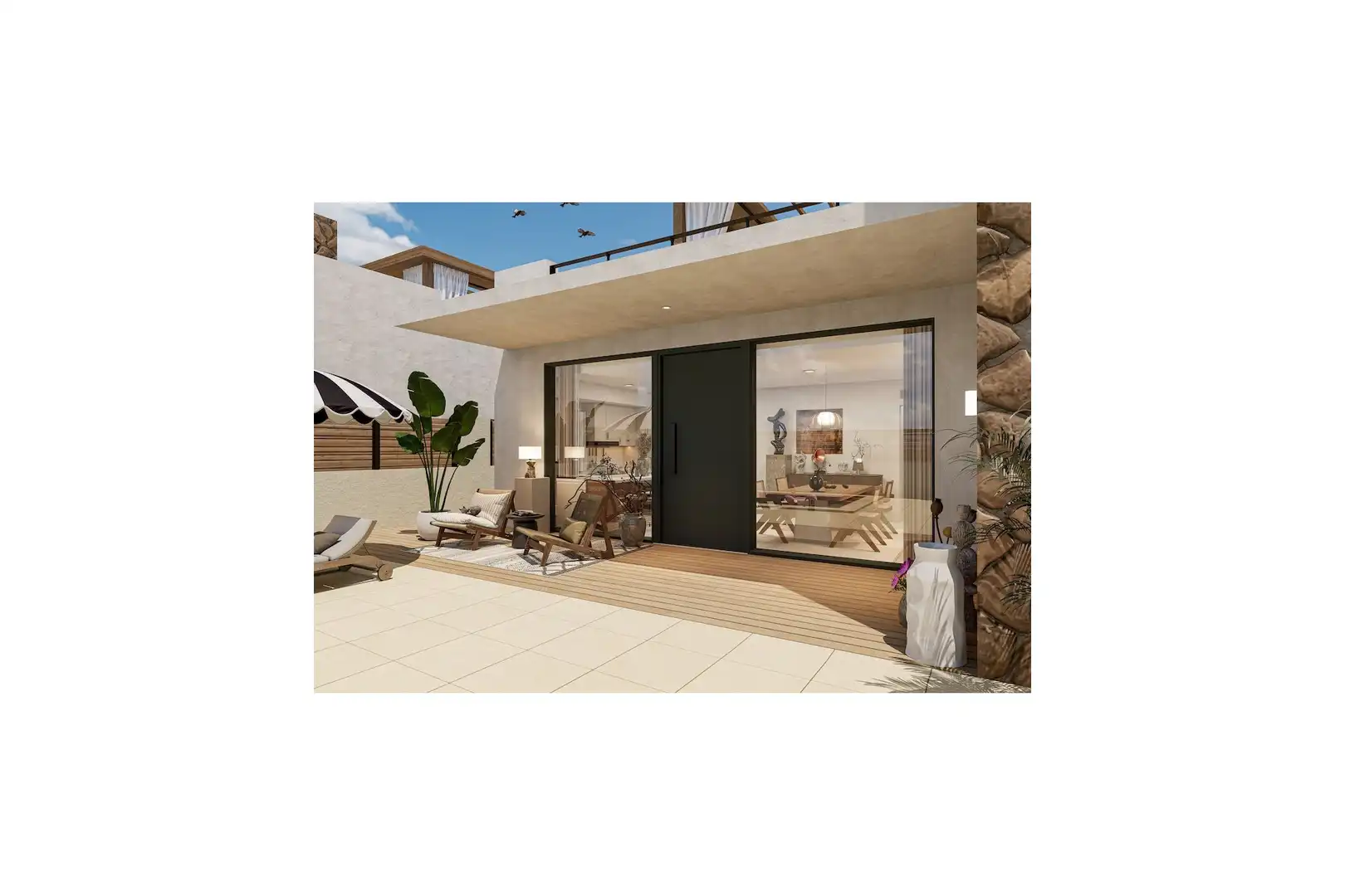 Terrace of Flat for sale in Fuente Álamo de Murcia  with Air Conditioner, Private garden and Terrace