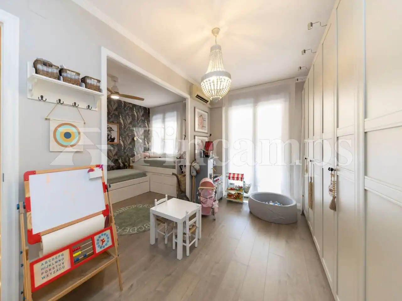 Bedroom of Attic for sale in Sabadell  with Air Conditioner, Heating and Parquet flooring