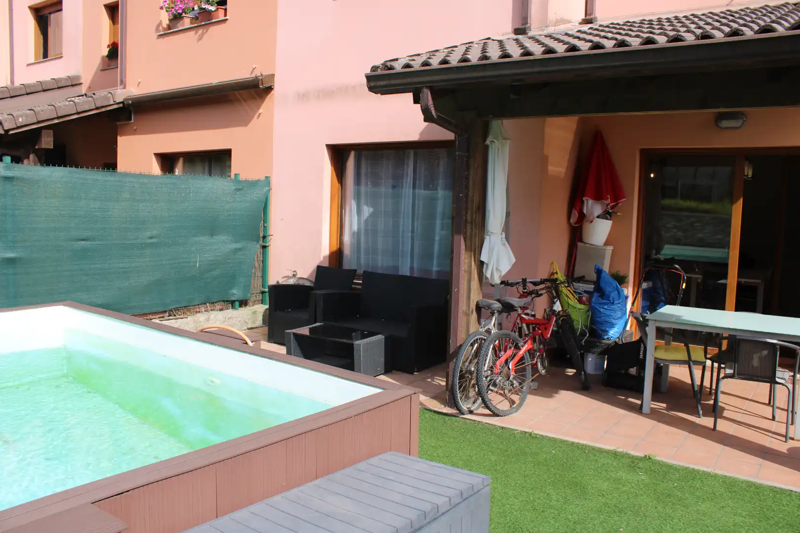 Terraza de Casa adosada en venta en Miño con Calefacción, Jardín privado y Piscina