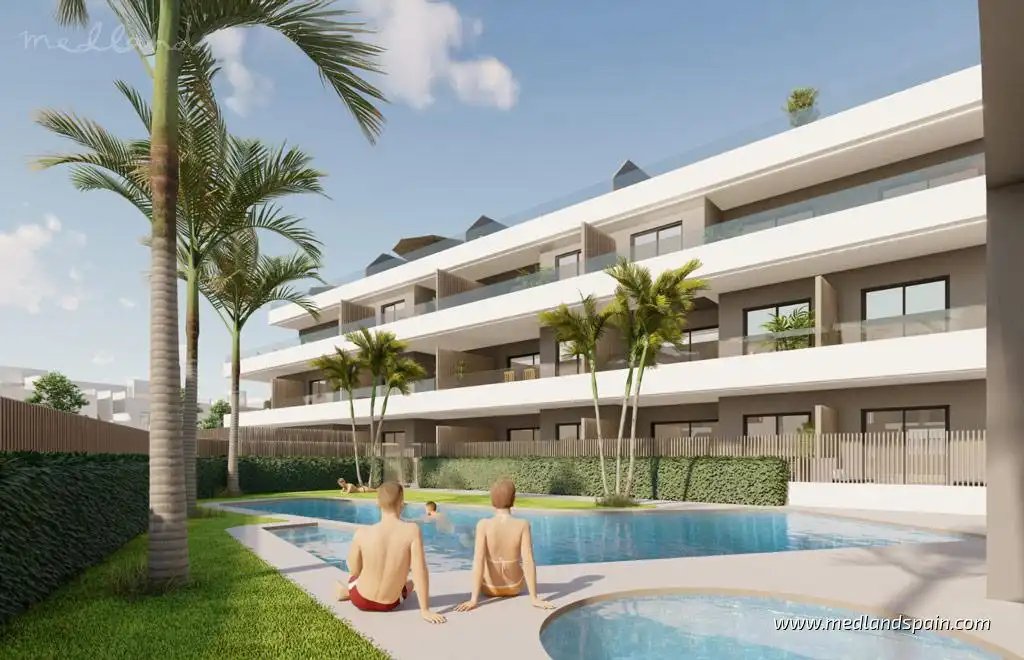 Vista exterior de Apartamento en venta en Pilar de la Horadada con Terraza y Piscina comunitaria