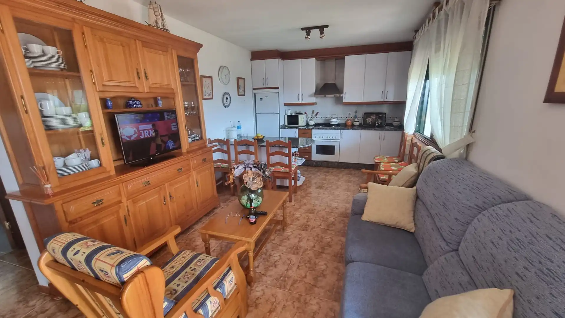 Living room of Detached homes for rent in Sanxenxo  with Private garden, Terrace and Furnished