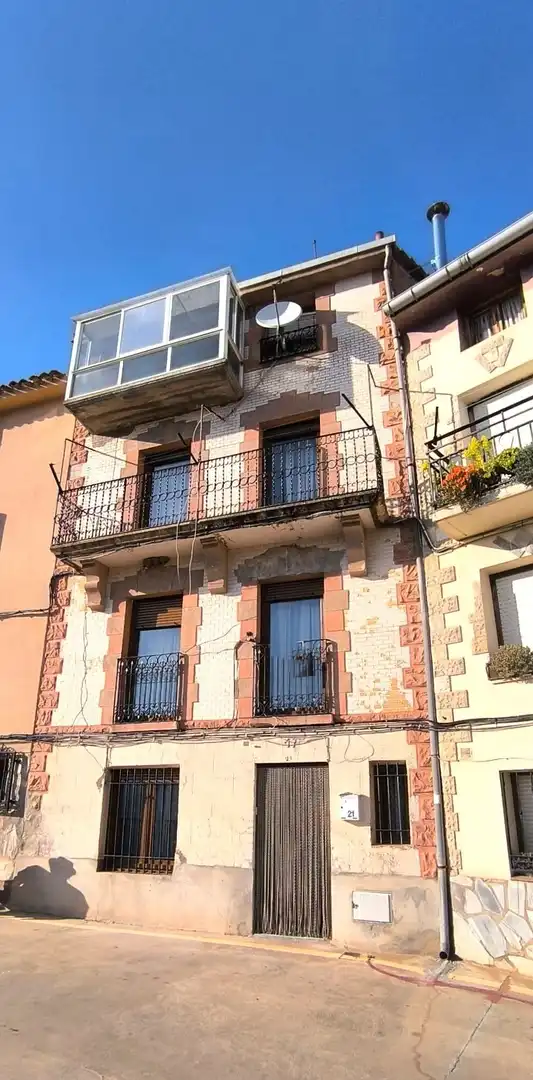 Vista exterior de Casa o chalet en venta en Ausejo con Calefacción, Terraza y Trastero