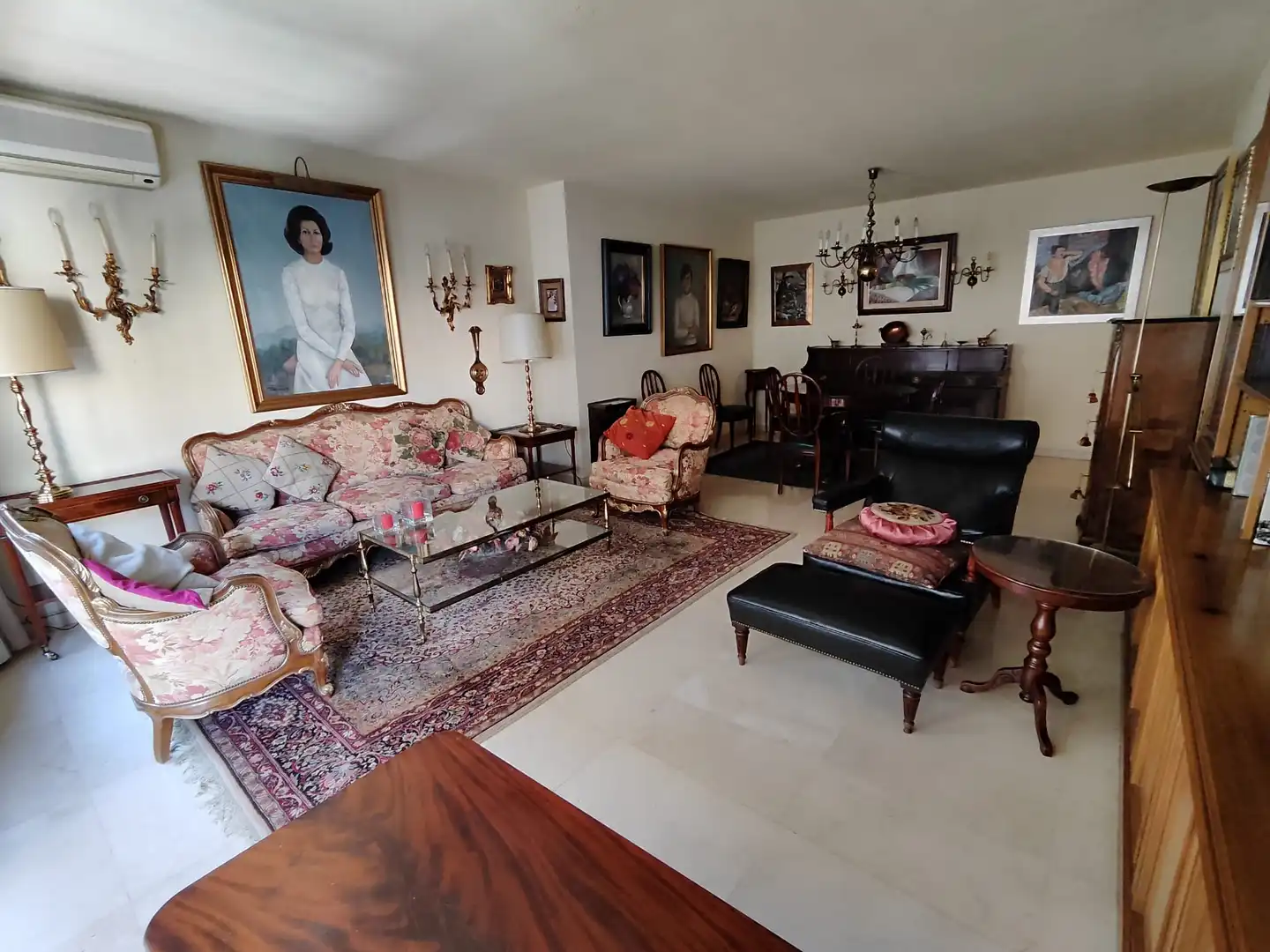 Sala d'estar de Pis de lloguer en Madrid amb Aire condicionat, Calefacció i Terrassa
