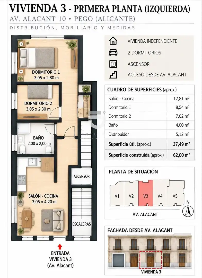 House with terrace for sale in Pego, imagen 69