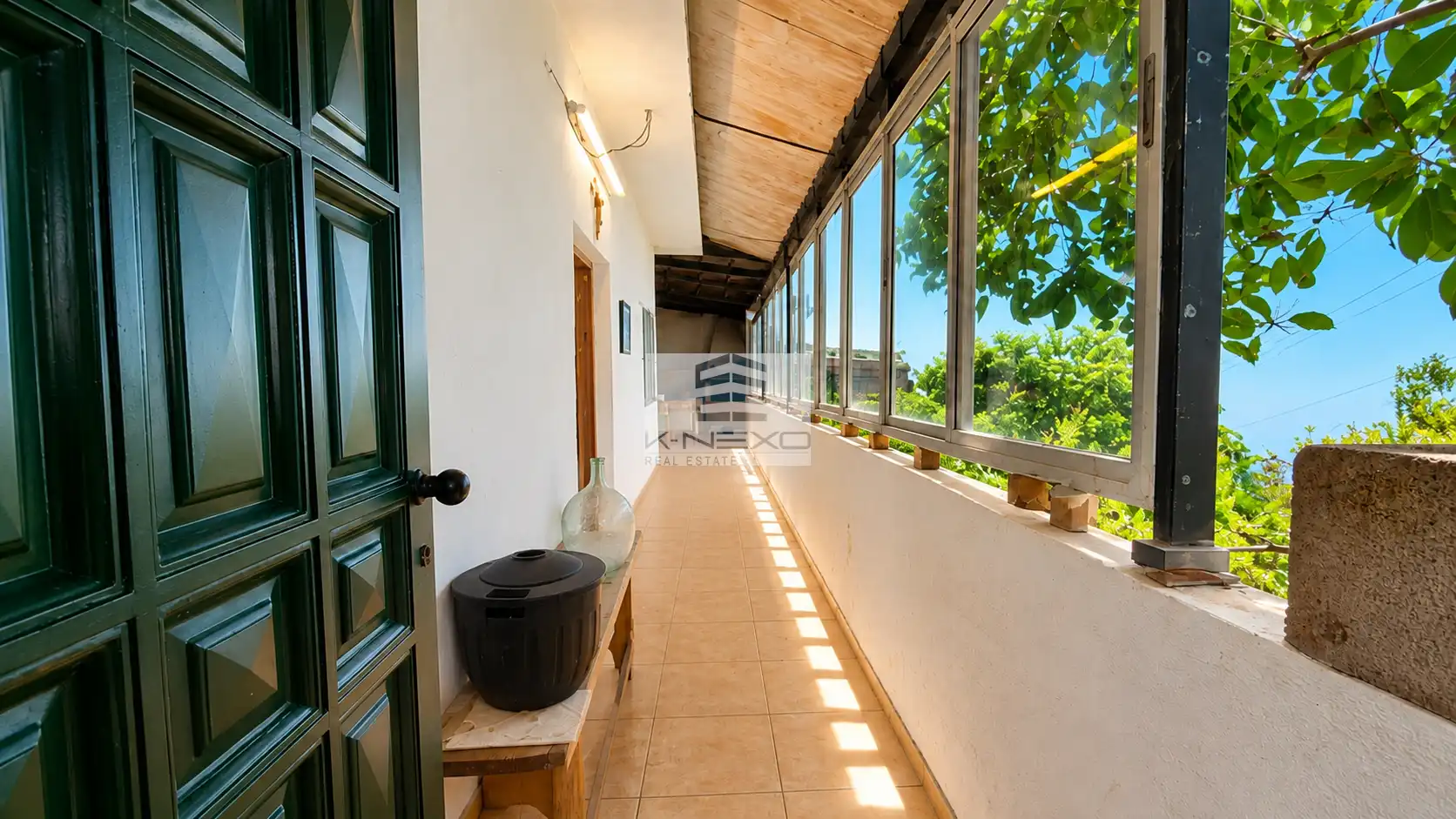 Terrasse von Einfamilien-Reihenhaus zum Verkauf in Santa Úrsula mit Abstellraum