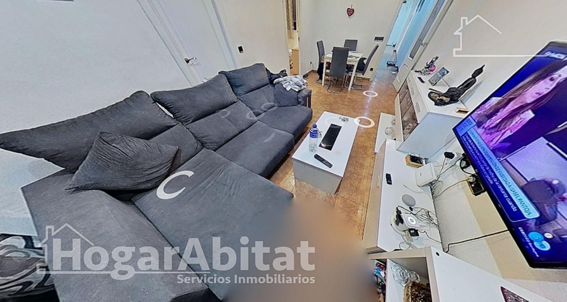 Living room of Flat for sale in  Valencia Capital  with Air Conditioner, Heating and Terrace