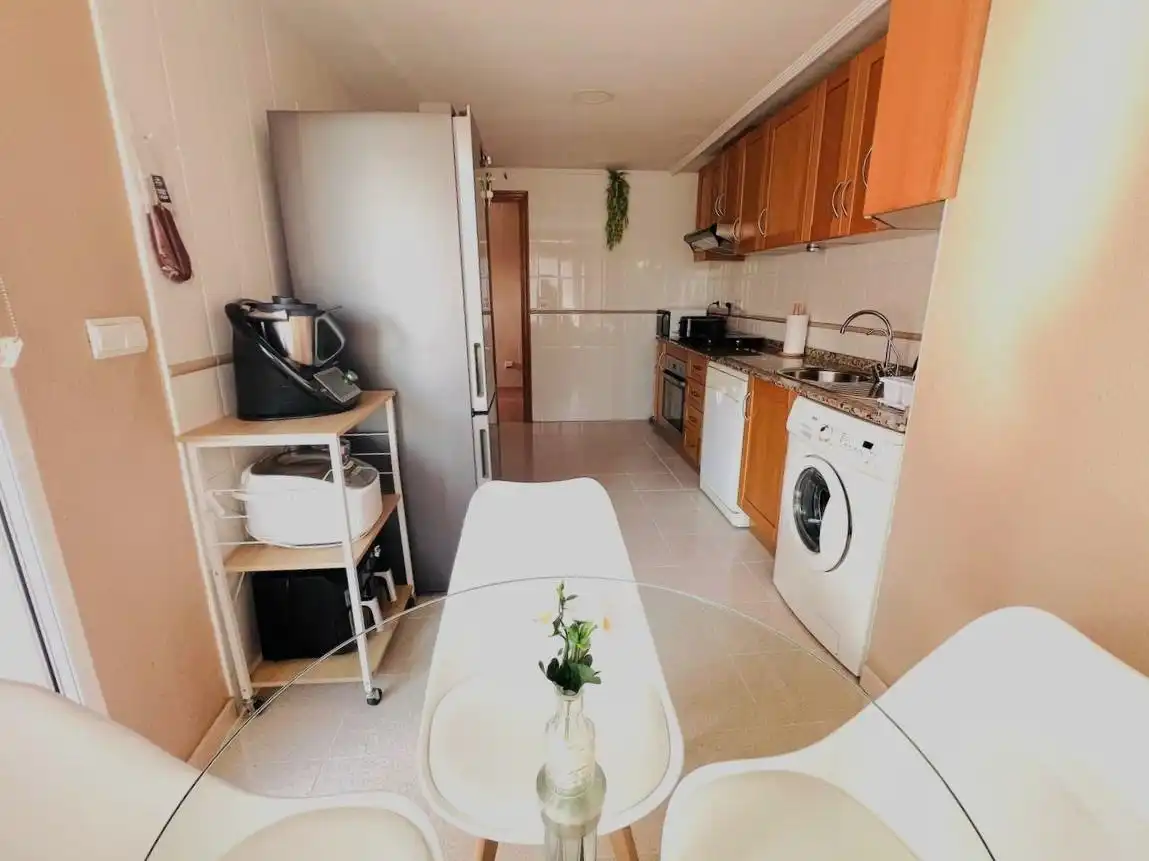 Cocina de Piso en venta en Alicante / Alacant con Jardín privado, Terraza y Trastero