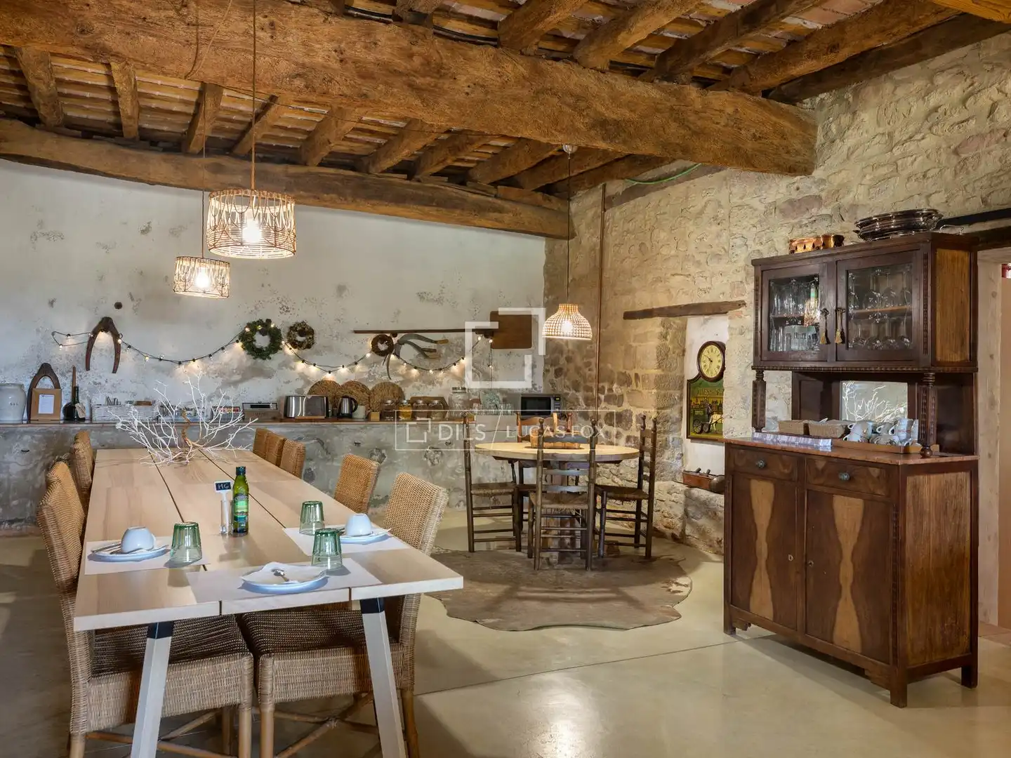 Menjador de Finca rústica en venda en Vilademuls amb Calefacció, Jardí privat i Terrassa