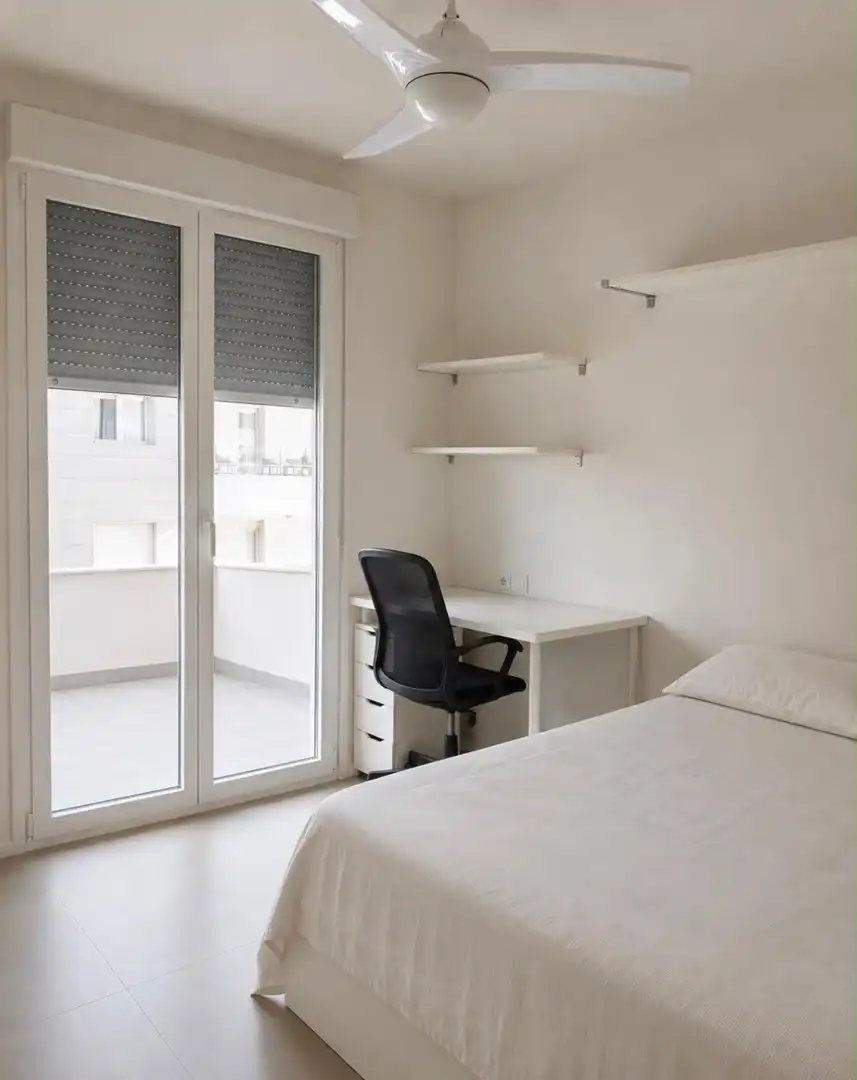 Schlafzimmer von Wohnungen zur Miete in Marbella mit Klimaanlage, Heizung und Terrasse