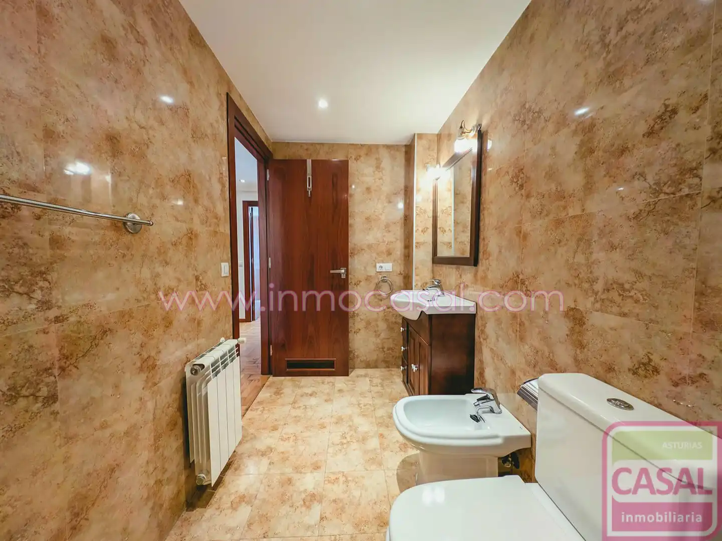 Bathroom of Flat for sale in Langreo  with Heating, Storage room and Furnished