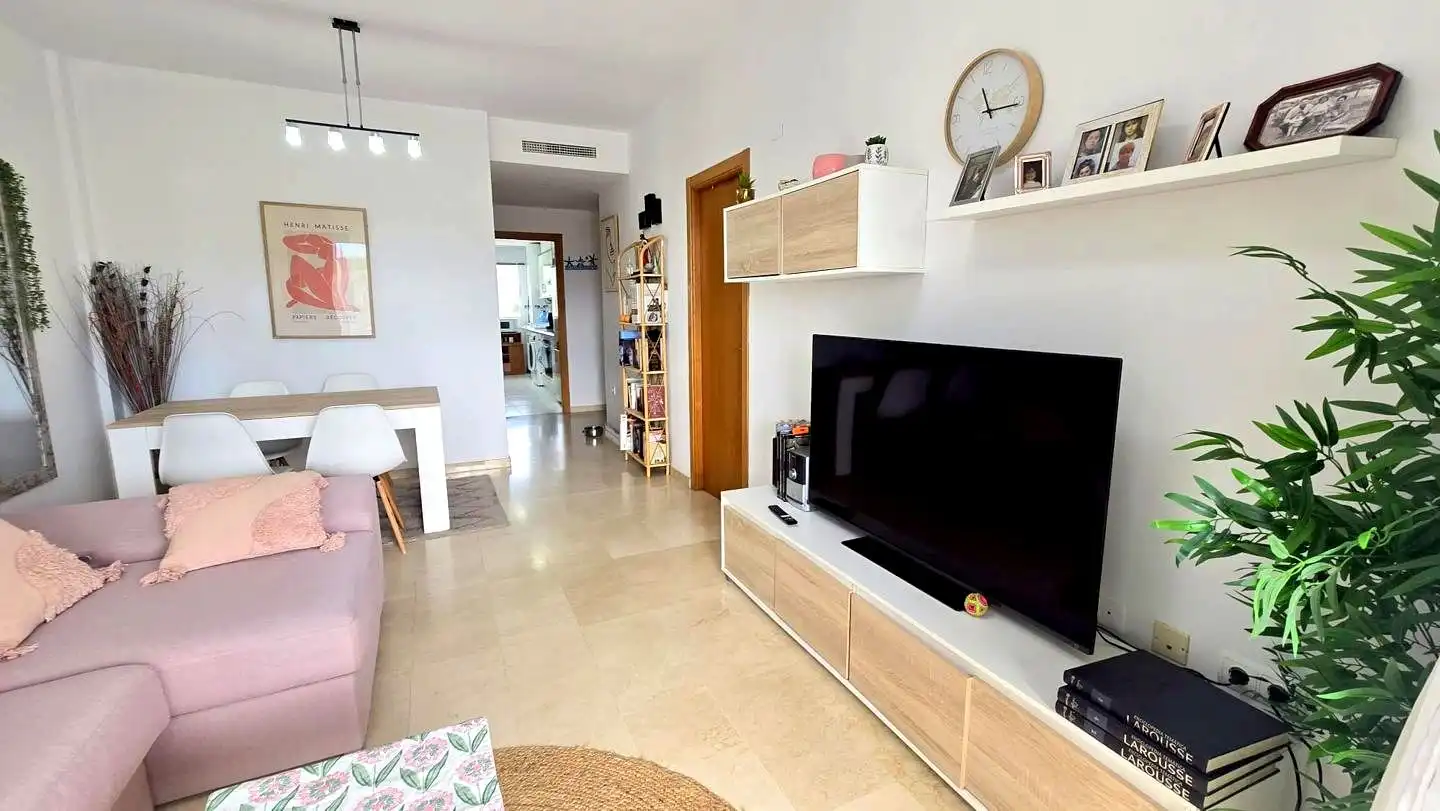 Sala de estar de Apartamento de alquiler en Gandia con Aire acondicionado, Calefacción y Terraza