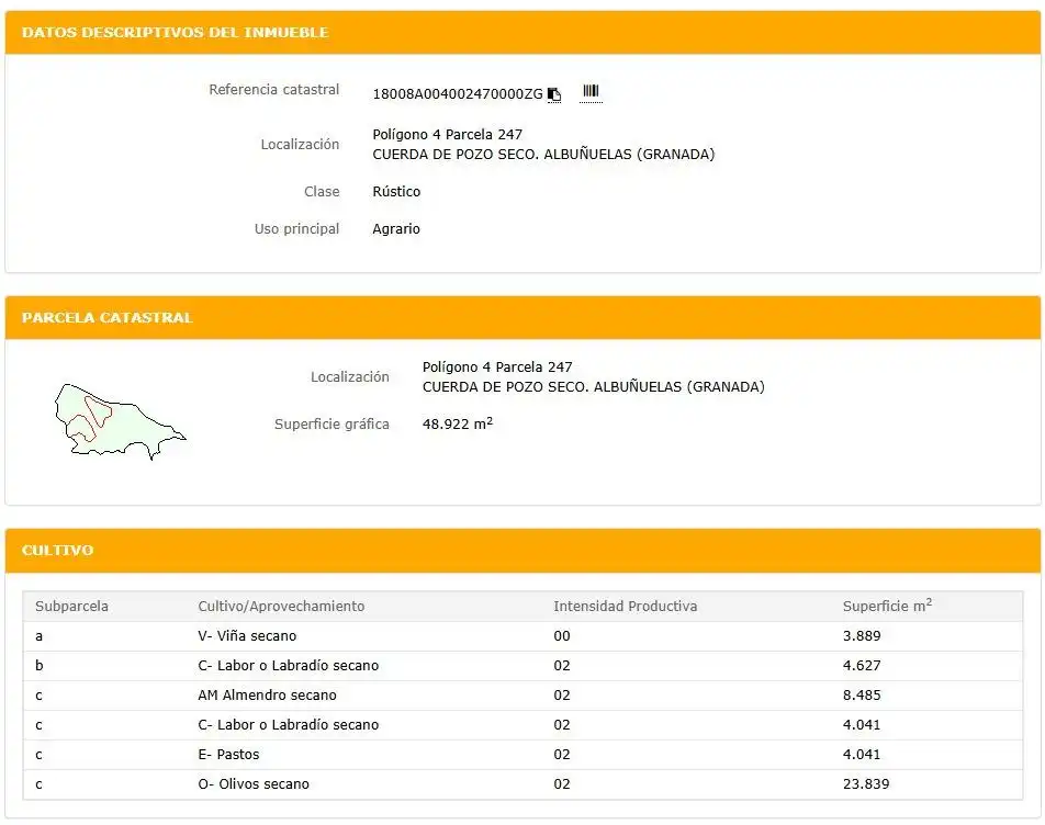 Rustikales Grundstück zum Verkauf in Calle Calle Estación, imagen 3