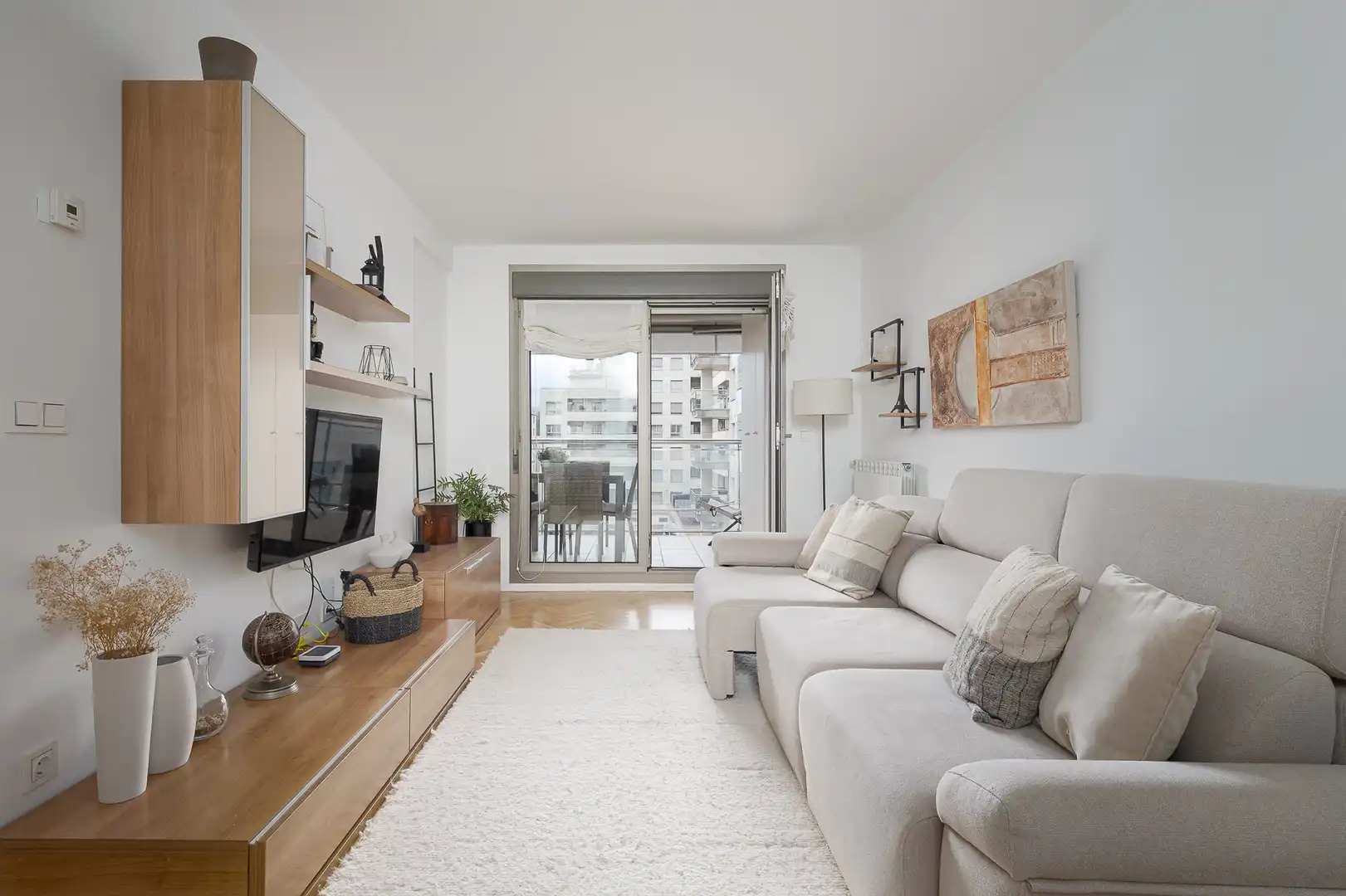 Wohnzimmer von Wohnung zum Verkauf in Donostia - San Sebastián  mit Heizung, Terrasse und Ofen