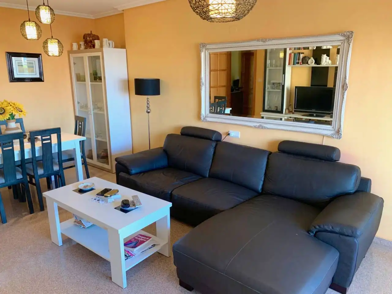 Living room of Flat for rent in El Campello  with Air Conditioner, Heating and Terrace
