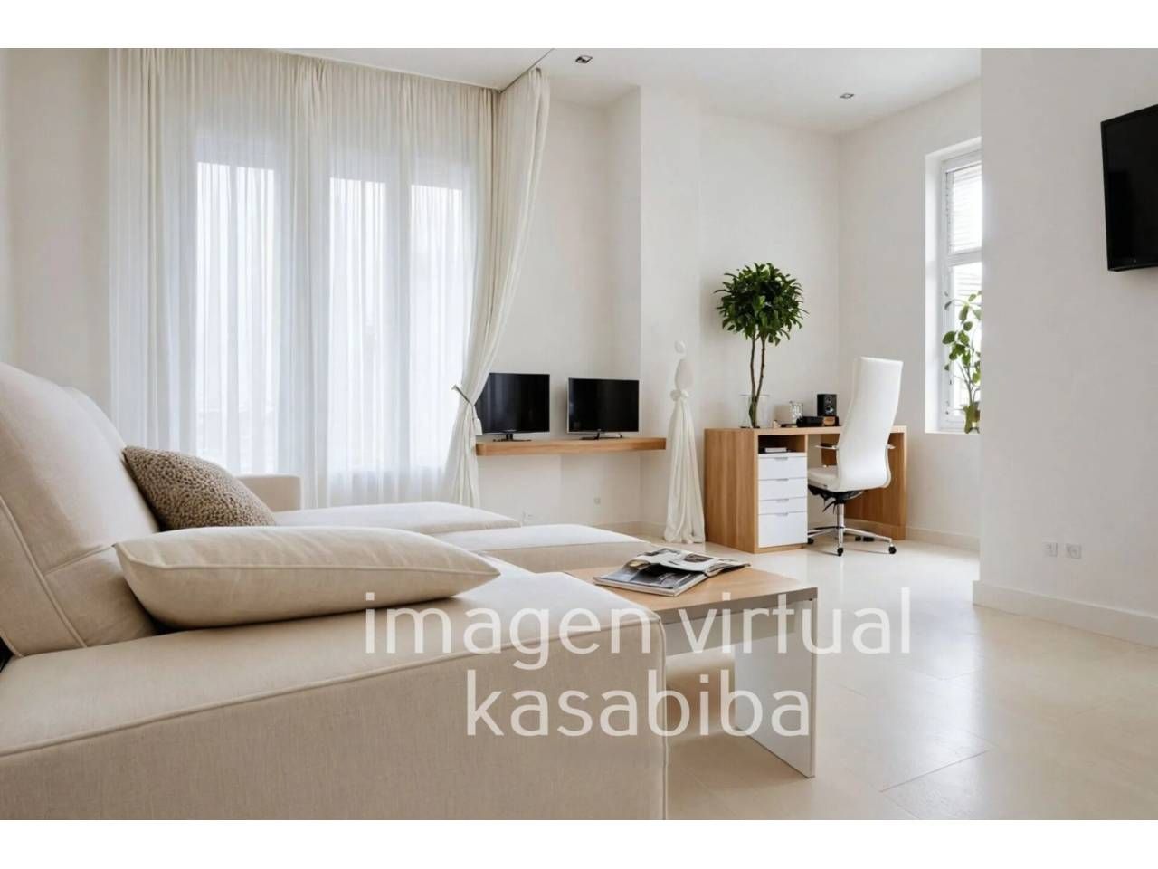 Living room of Flat for sale in  Valencia Capital  with Air Conditioner, Terrace and Balcony