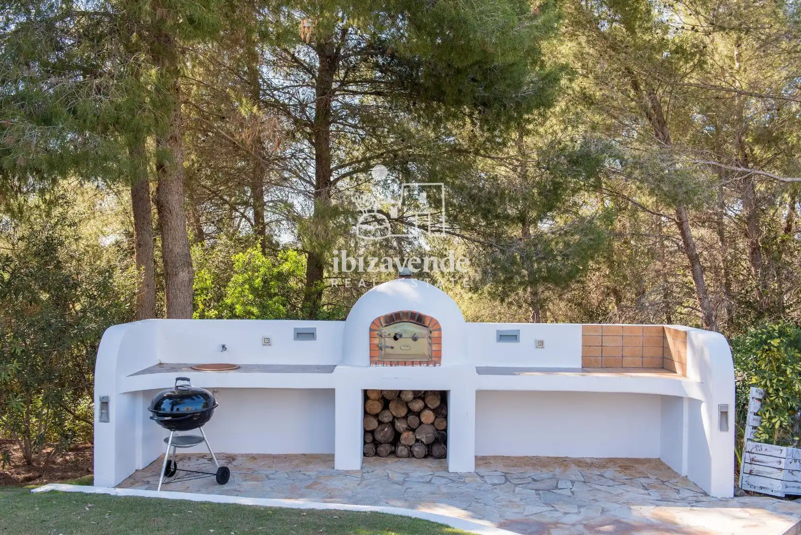 Jardín de Casa o chalet de alquiler en Santa Eulària des Riu con Aire acondicionado, Calefacción y Terraza