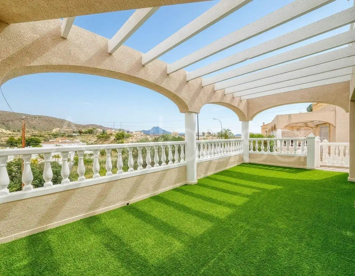 Terrace of Detached homes for sale in El Campello  with Air Conditioner, Terrace and Alarm
