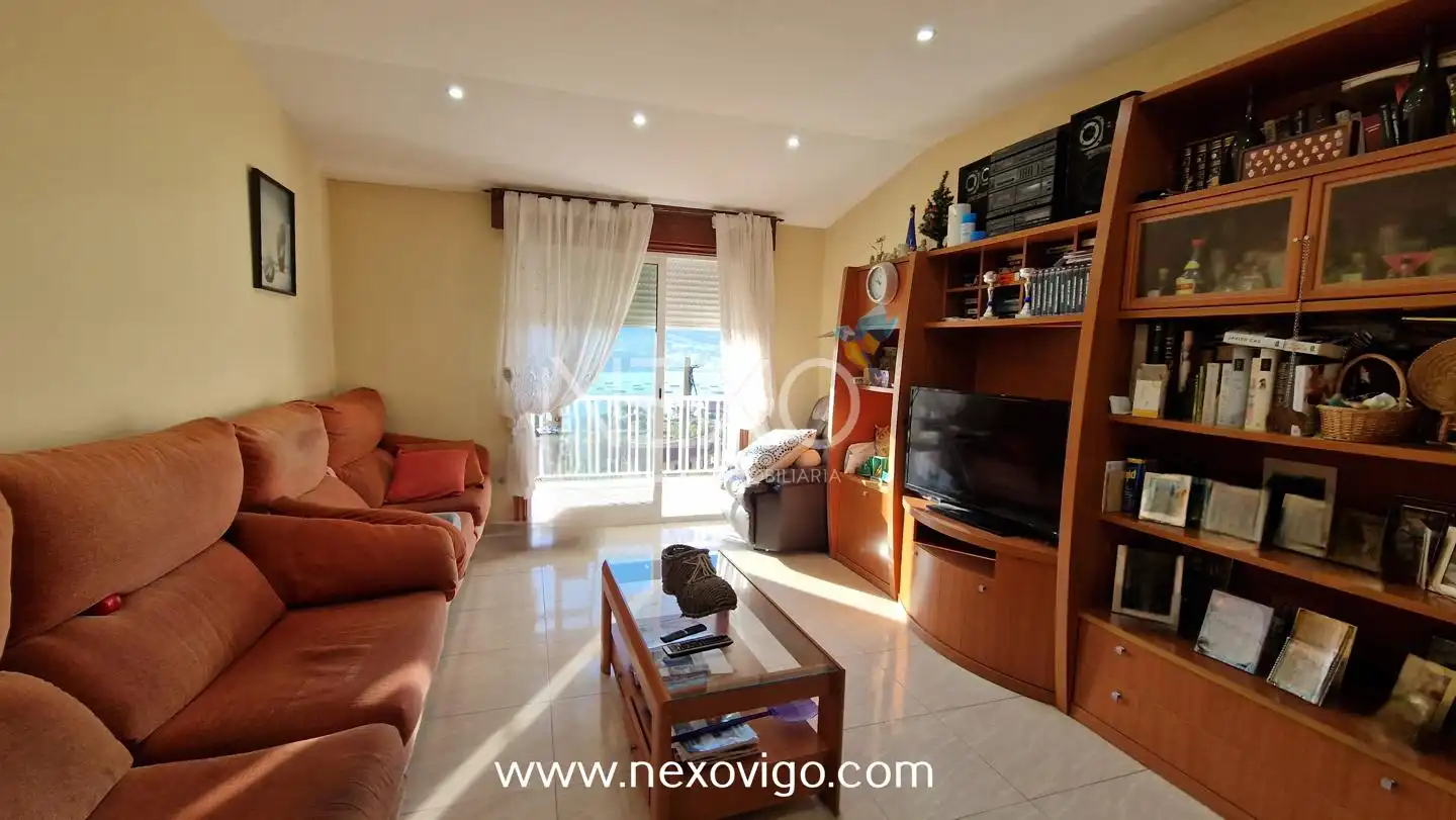 Sala de estar de Casa o chalet en venta en Moaña con Jardín privado, Terraza y Trastero