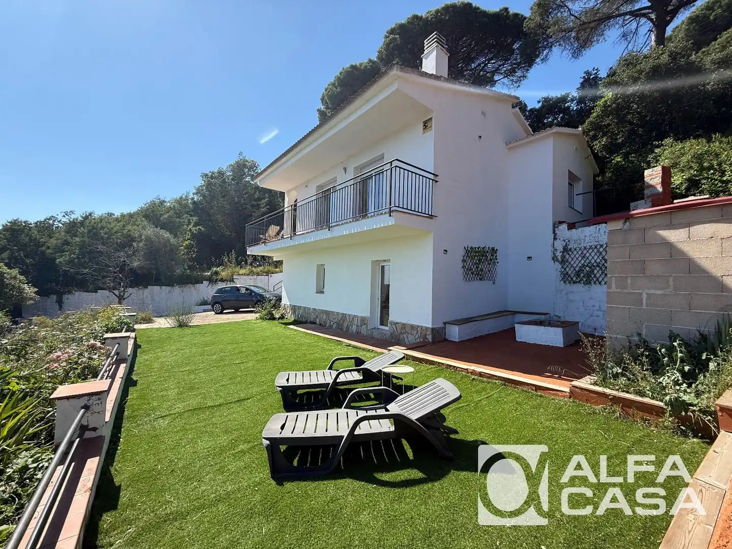 Vista exterior de Casa o chalet en venta en Vidreres con Terraza, Amueblado y Horno