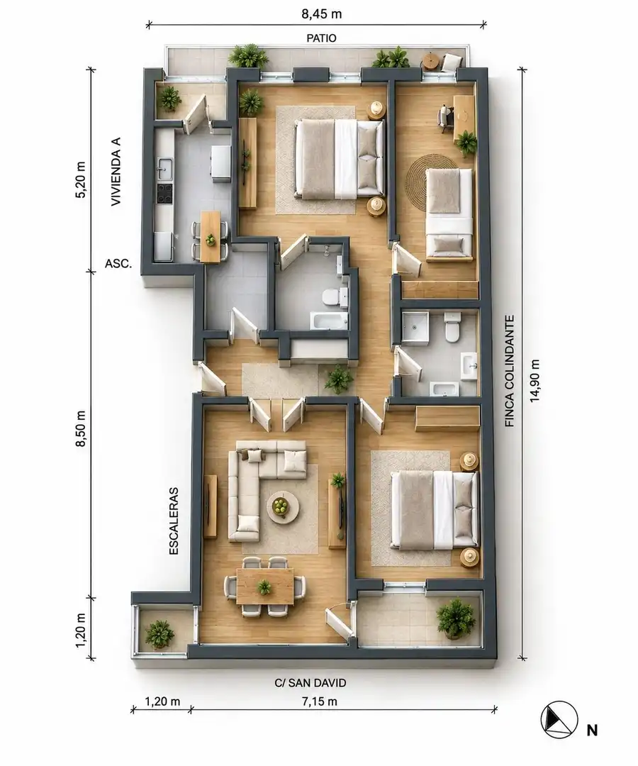 Flat for sale in Madrid  with Heating and Terrace