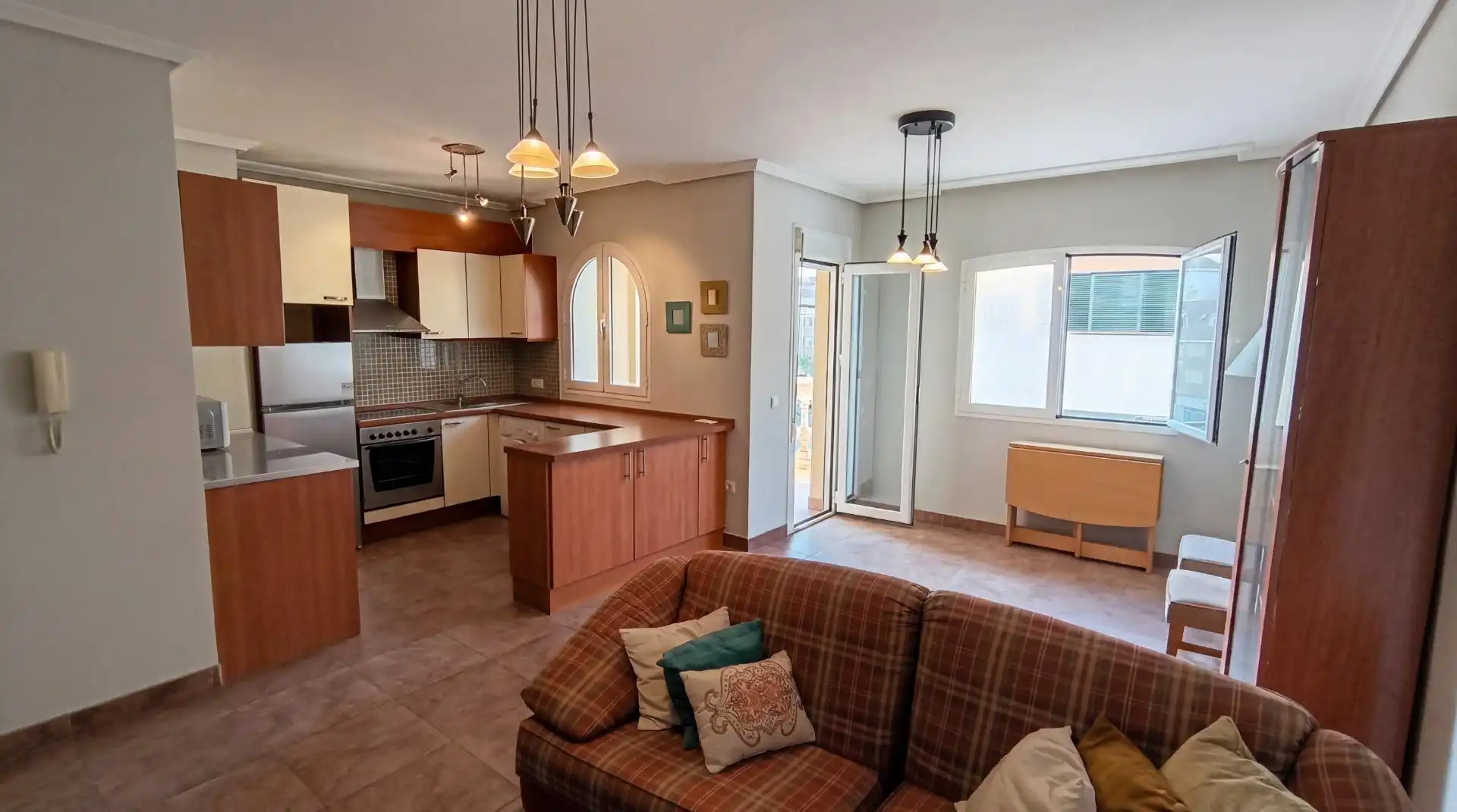 Cocina de Apartamento en venta en Roquetas de Mar con Aire acondicionado, Calefacción y Terraza