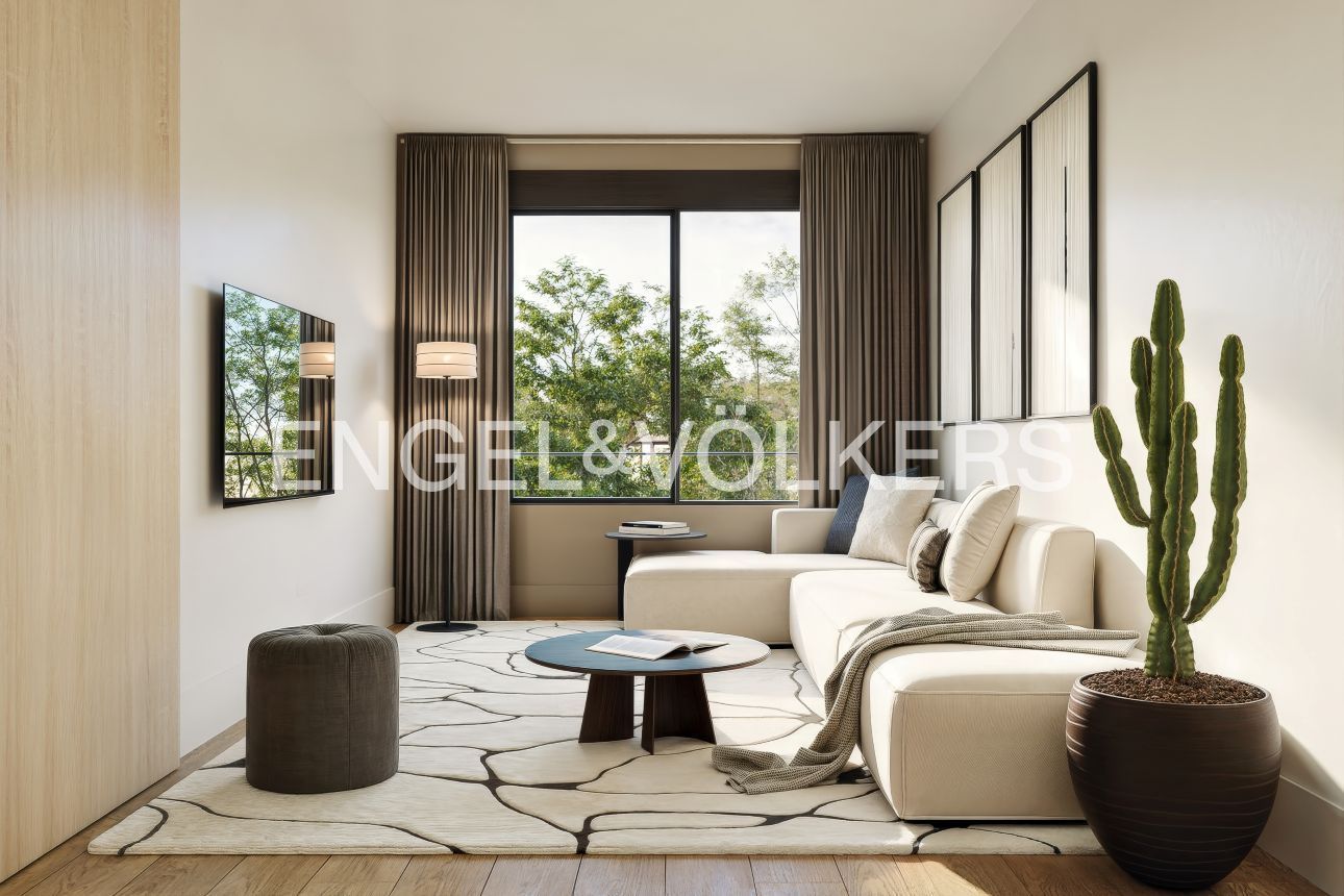 Sala d'estar de Apartament en venda en  Barcelona Capital amb Aire condicionat i Calefacció