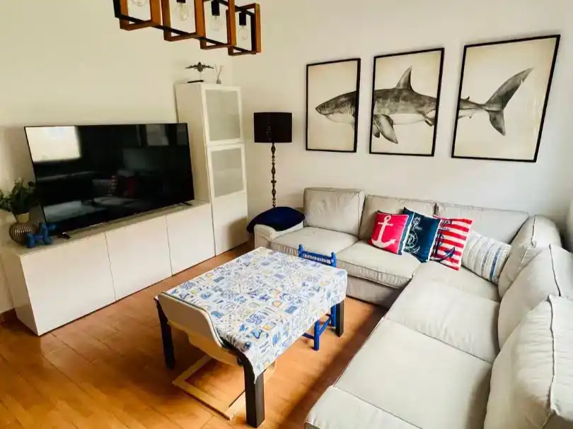 Sala d'estar de Casa adosada en venda en A Guarda  