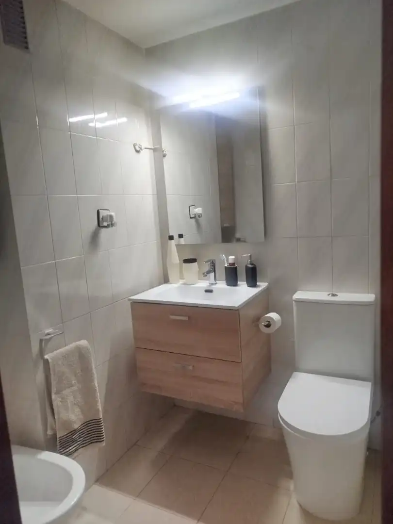 Badezimmer von Wohnungen zur Miete in Zaragoza mit Heizung, Möbliert und Ofen