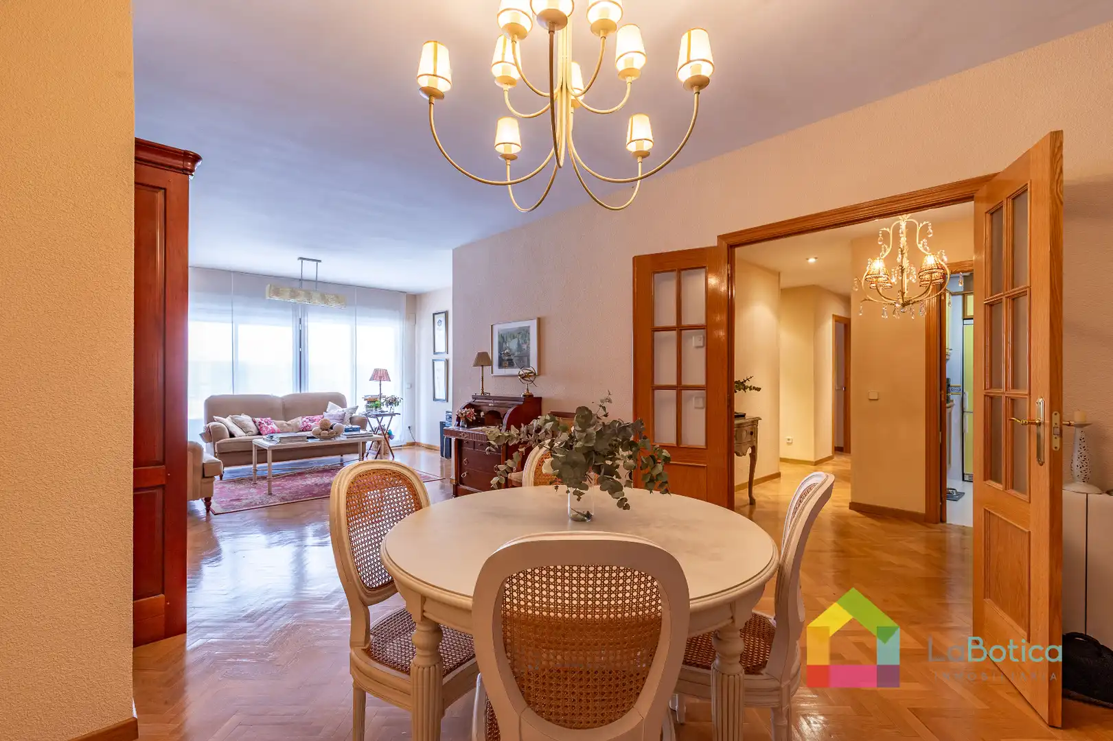 Dining room of Flat for sale in Toledo  with Heating, Parquet flooring and Washing machine