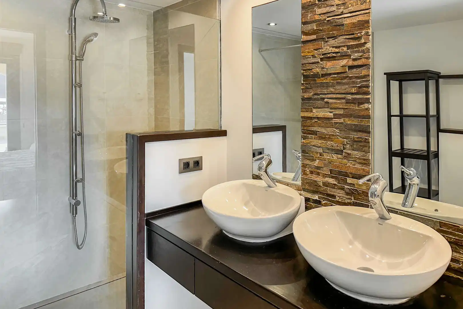 Badezimmer von Wohnung zur Miete in Capdepera mit Klimaanlage, Terrasse und Möbliert