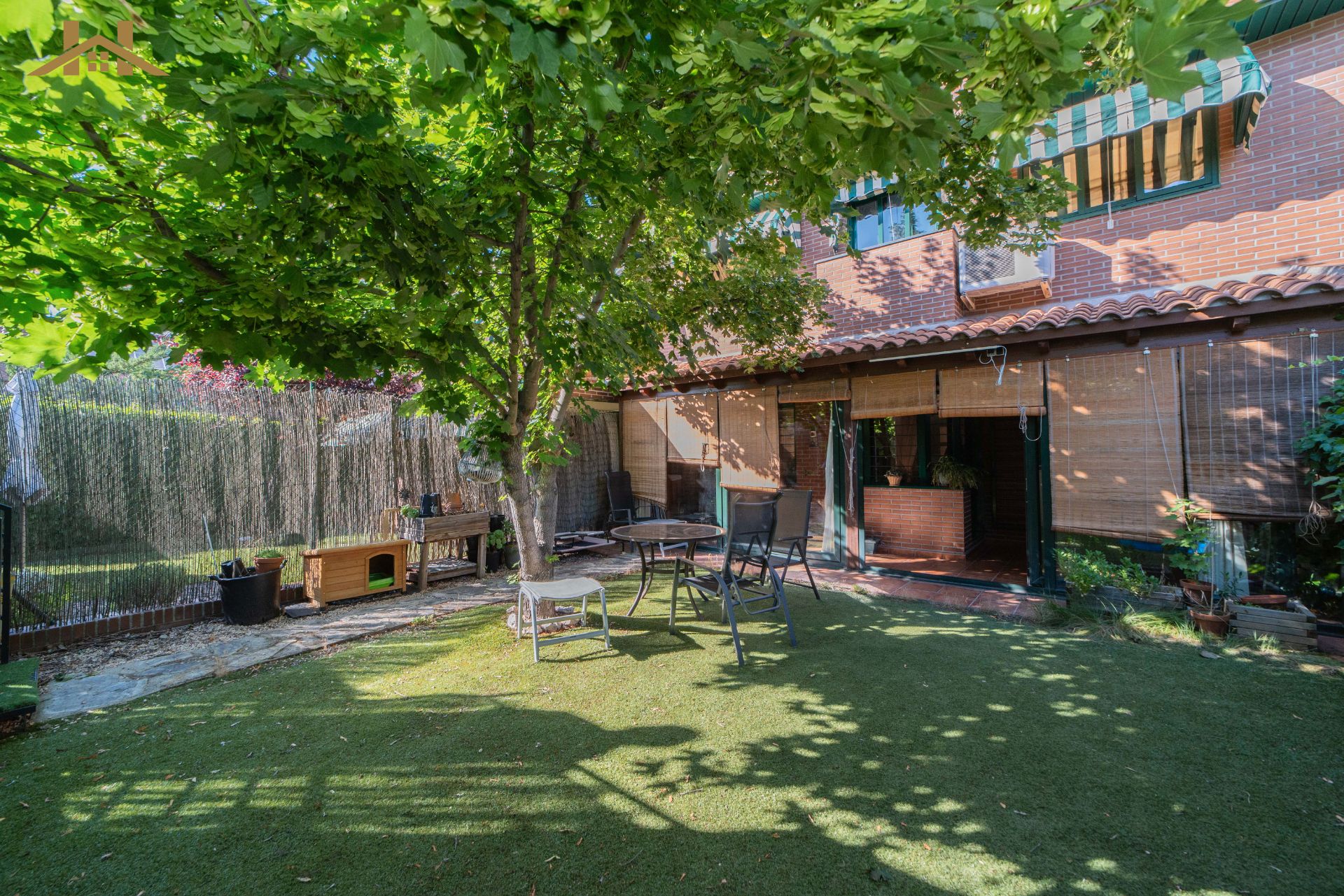 Garden of Single-family semi-detached for sale in Villaviciosa de Odón  with Air Conditioner, Heating and Private garden